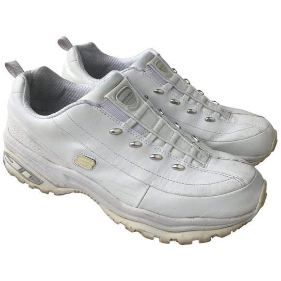 Skechers Shoes - Skechers Sport Premium Premix Leather Slip On Sneaker SN1704 Womens White 10